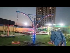 Nieuw ontwerp Mensenkracht Trek aan het touw en draai Simpel Swing Ride Vliegende stoel voor kinderen