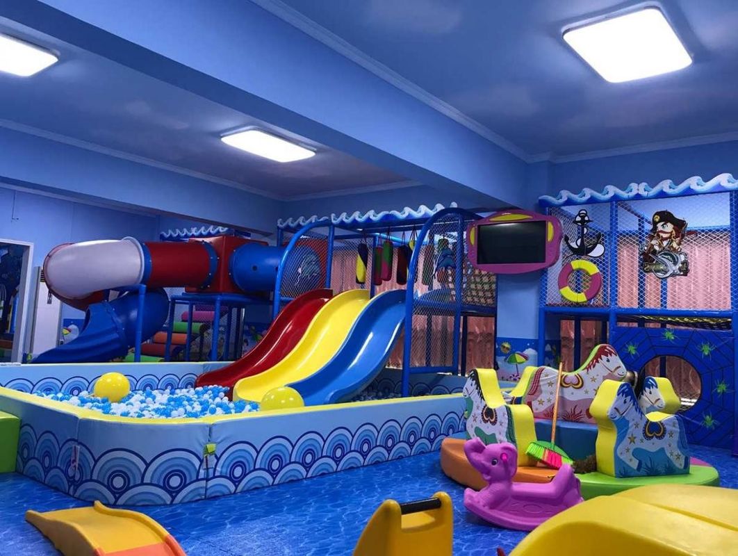 Seaworld-thema Baby Naughty Fort Indoor speeltuin Soft Play House Klein avontuurpark