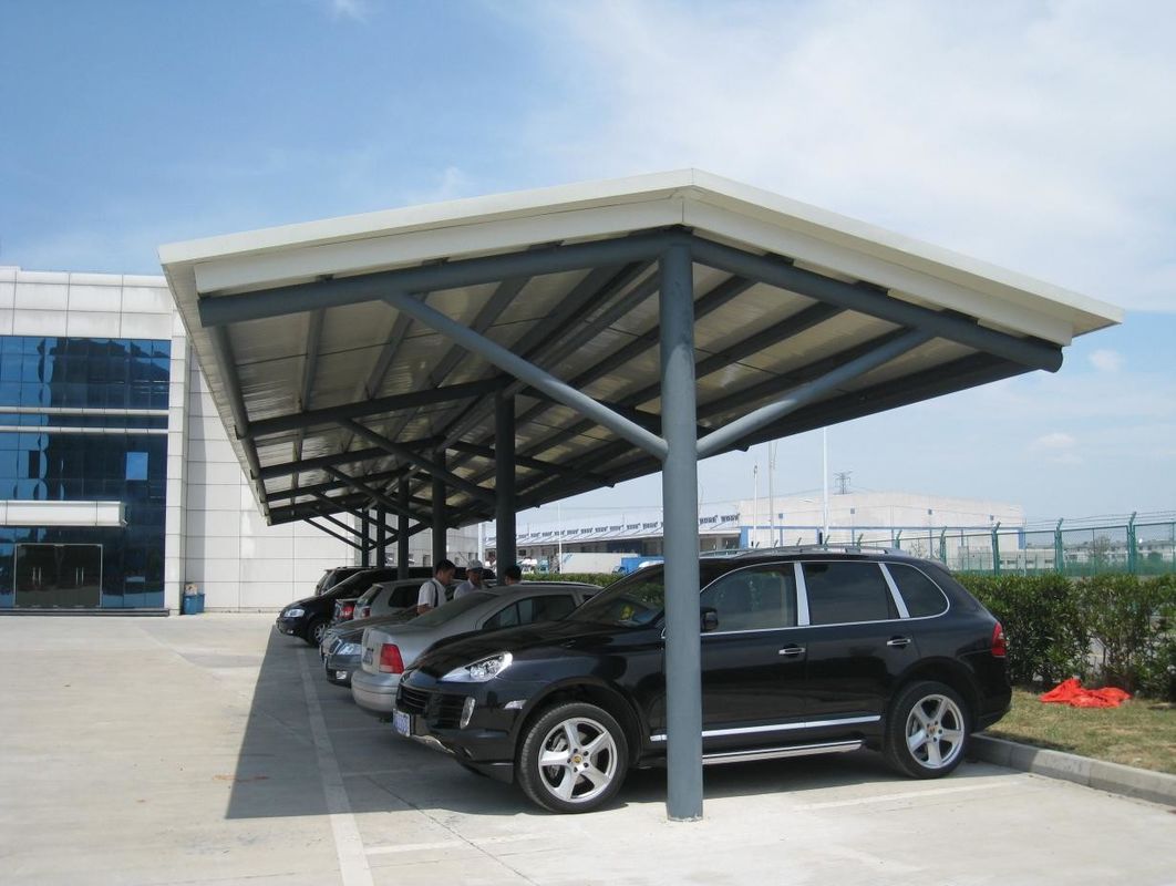 PVDF-trekmembraanstof buiten school Carport schaduwdak voor parkeerplaats