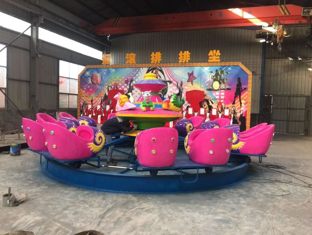 Kinderen 120kg Roterende schommelstoel 1.9m/s Kleine amusementsapparatuur Mini Crazy Wave Row Sit