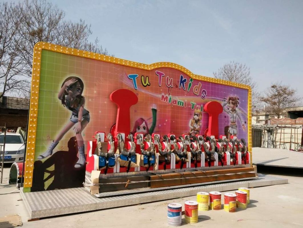 Kinderen 120kg Roterende schommelstoel 1.9m/s Kleine amusementsapparatuur Mini Crazy Wave Row Sit