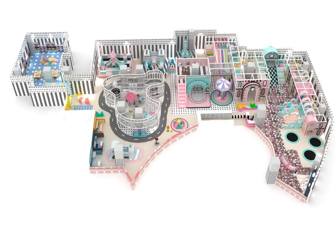 5 x 6m Indoor Naughty Fort Kinderen speeltuin Polypropyleen Veilig Volwassenen Indoor Entertainment Park