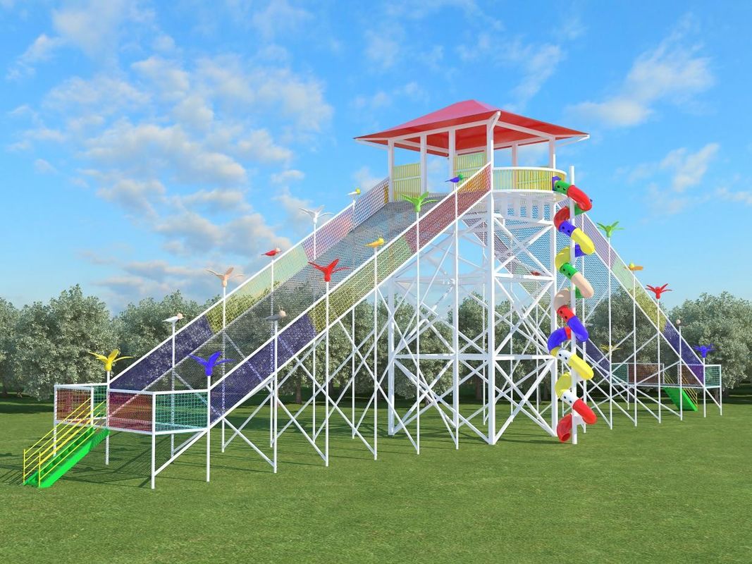 Op maat gemaakte klimramen 5 personen -10 personen Outdoor speeltuin apparatuur Raster terrein park