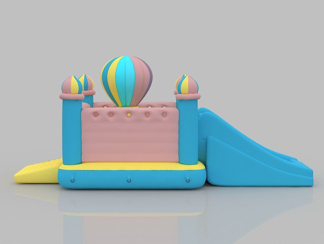 3 - 16 Jaar Oud Opblaasbaar Kasteel Warmluchtballon Thema Bounce House Bedrijf Met Blower