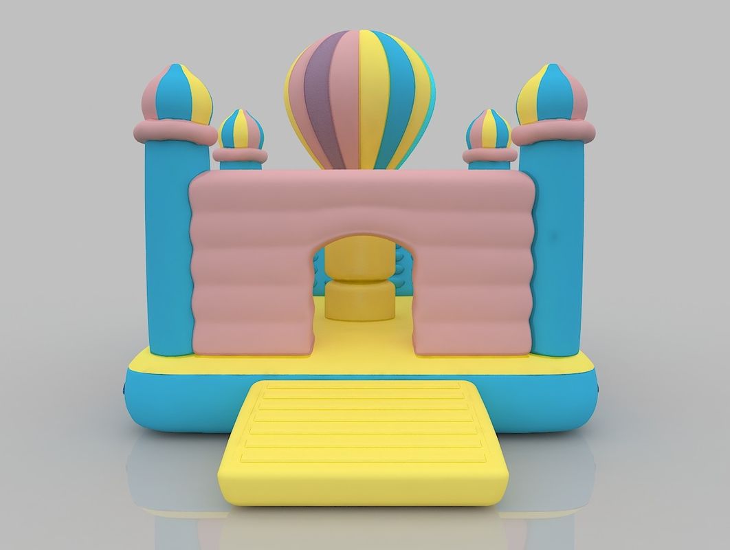 3 - 16 Jaar Oud Opblaasbaar Kasteel Warmluchtballon Thema Bounce House Bedrijf Met Blower