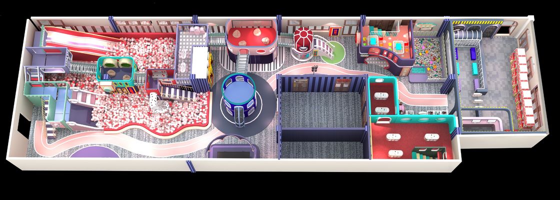 Groothandel Nieuwe trend Indoor Naughty Castle Soft Play Amusement Park Fort For Children Ball Pool Speelgoed gebied gemaakt van plastic
