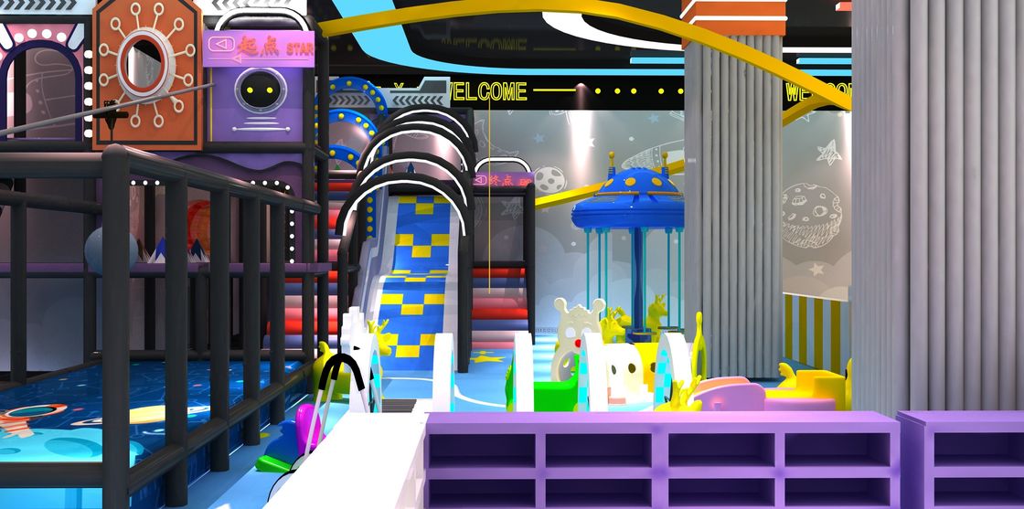 Kinderen Indoor Soft Amusement Playground Op maat gemaakt Indoor Playground voor het aanmoedigen van creativiteit en sociale vaardigheden