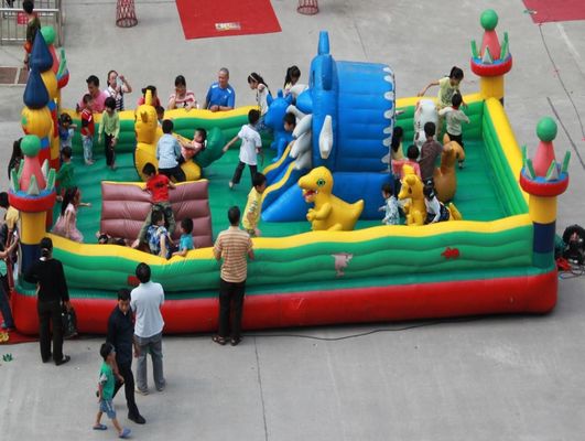 Speelplaats opblaasbare trampoline park voor kinderen groot opblaasbaar springhuis binnenshuis
