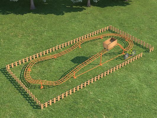 Ouder Kind Geel Interactieve speeltuintuitrusting Outdoor Rides Fiets Achterbaan