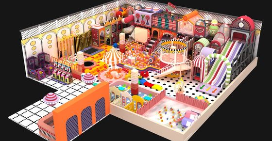 OEM Naughty Castle Kids 10 Kinderen - 15 Kinderen Indoor Play Structure