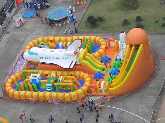 Aanpasbaar Bounce House Familie Entertainment Center Opblaasbaar PVC Bounce House Party