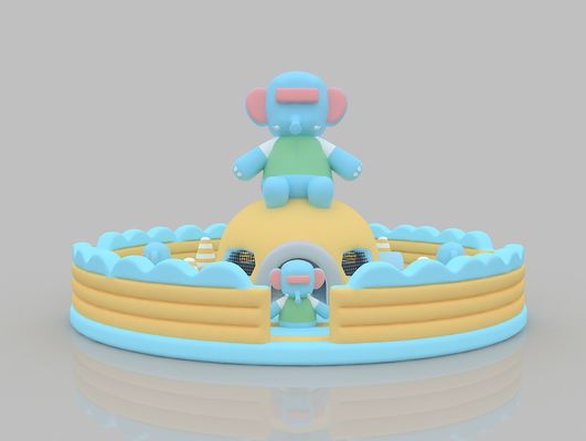 Panda Cartoon Pvc Bounce House opblaasbaar Groot Indoor Outdoor Bounce House Springbed