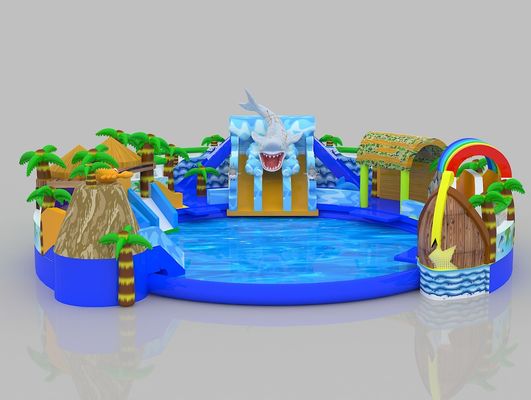 Springend opblaasbaar kasteel Kinderen Musement 1,2 m 1,5 m groot springhuis