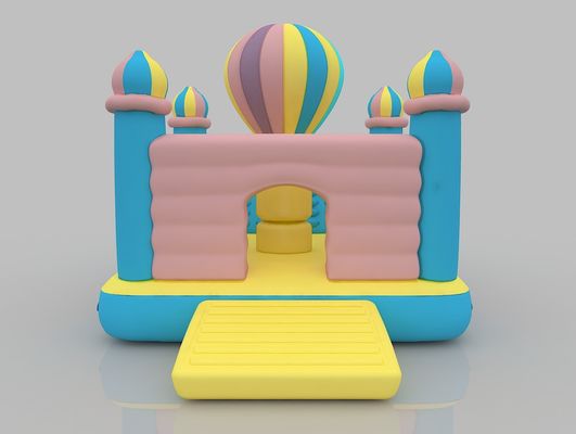 3 - 16 Jaar Oud Opblaasbaar Kasteel Warmluchtballon Thema Bounce House Bedrijf Met Blower