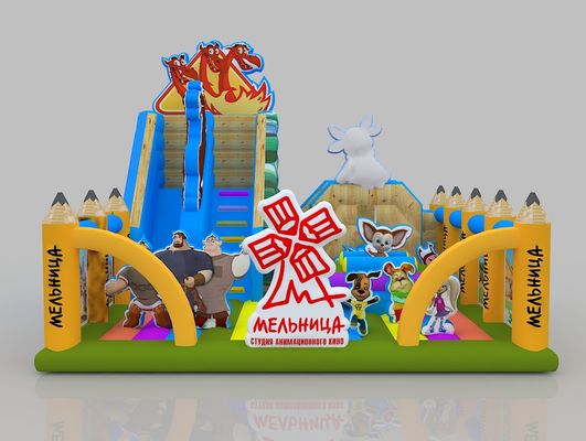 1.2m Mini Bounce House 12 jaar Bodyguard opblaasbaar springkasteel