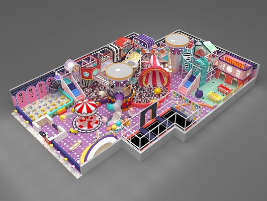 Gepersonaliseerde stoute kasteel kinderen kleine speeltuin indoor speeltuin apparatuur zachte game set