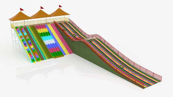 PVC Regenboog Glijbaan voor Binnen- en Buitenspeelplaatsen